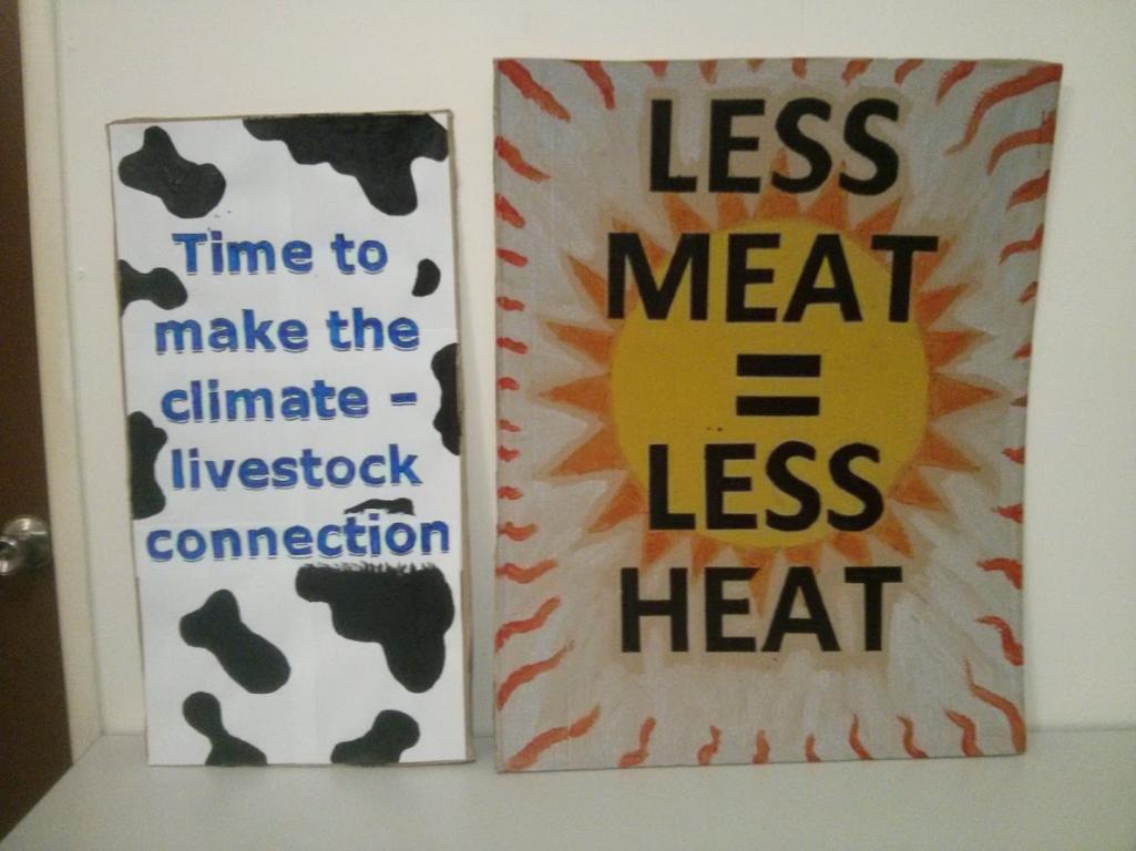 Signs for Climate march