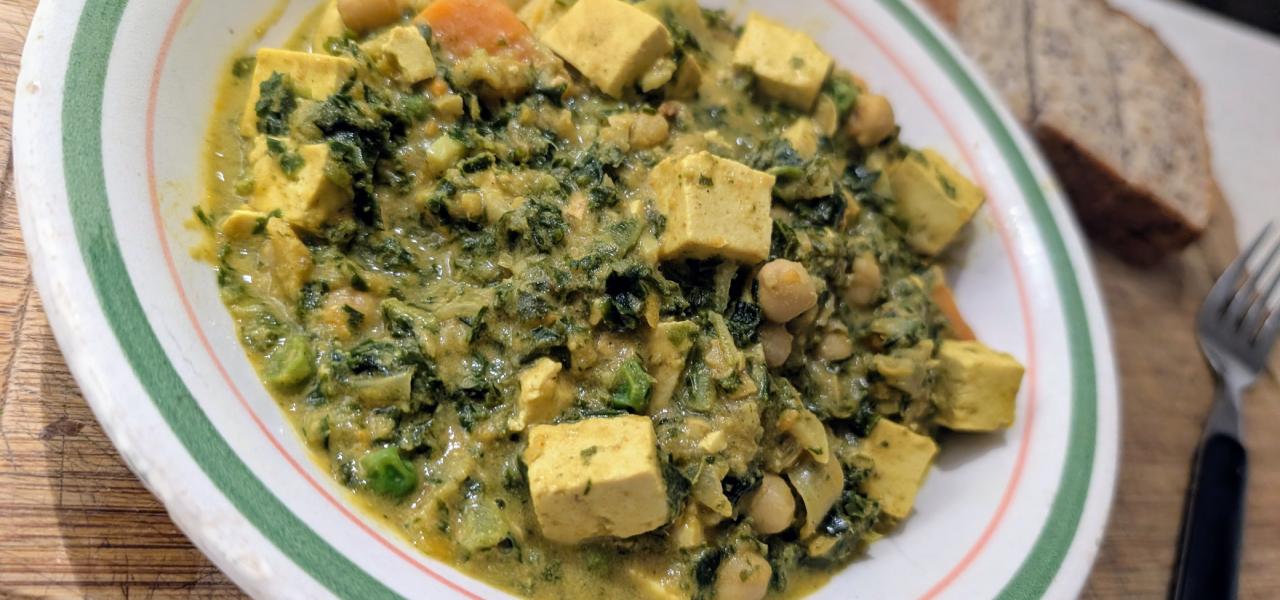 Creamy vegan curry