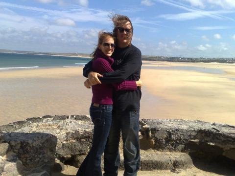 Cameron Green and Cathy at St Ives.