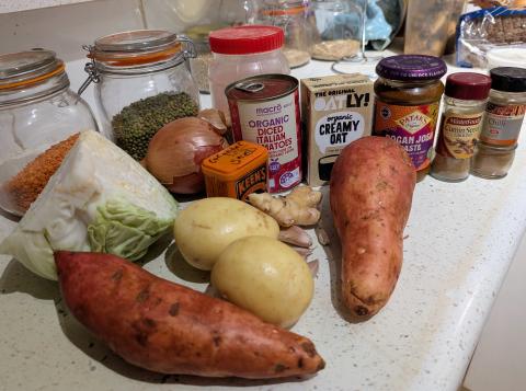 Ingredients ready to go